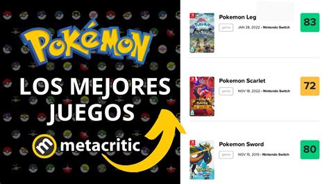 Pok Mon Los Mejores Juegos Seg N Metacritic Youtube