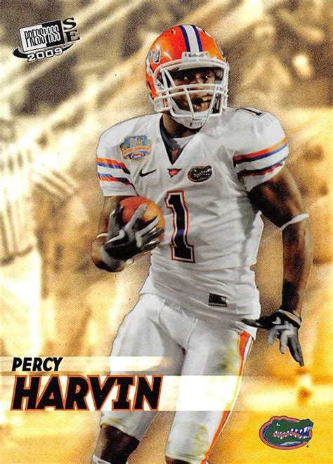 Percy Harvin football card (Florida Gators) 2009 Press Pass SE Rookie Refractor #RE7