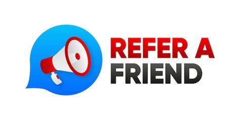 Premium Vector Refer A Friend Megaphone With Referral Program Banner