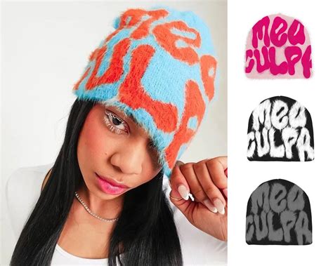 Mea Culpa Y2k Beanie Mea Culpa Y2k Streetwear Beanie Y2k Etsy Canada