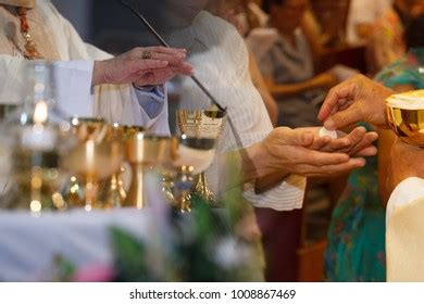 Holy Communion Christianity Christian Communion Ceremony Stock Photo ...