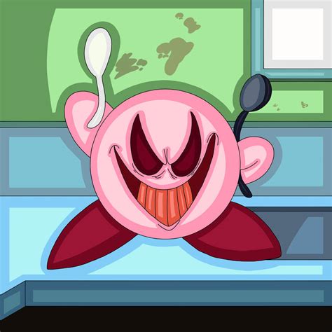 Evil Kirby. (Nintendo.) by 21WolfieProductions on DeviantArt