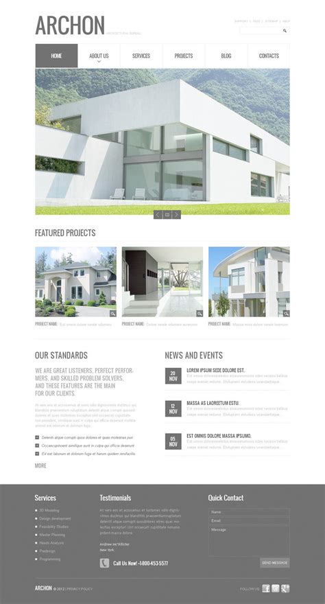 Architecture Psd Template 57422