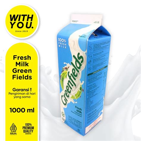 Jual SUSU GREENFIELDS Fresh Milk 1L Greenfield PASTEURISASI BEST