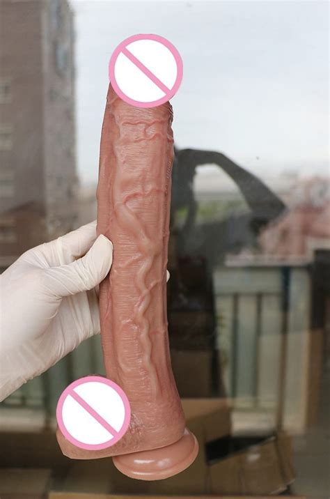 Cm Realistic Silicone Dildo Black Large Dildo Sex Toy For Men Women