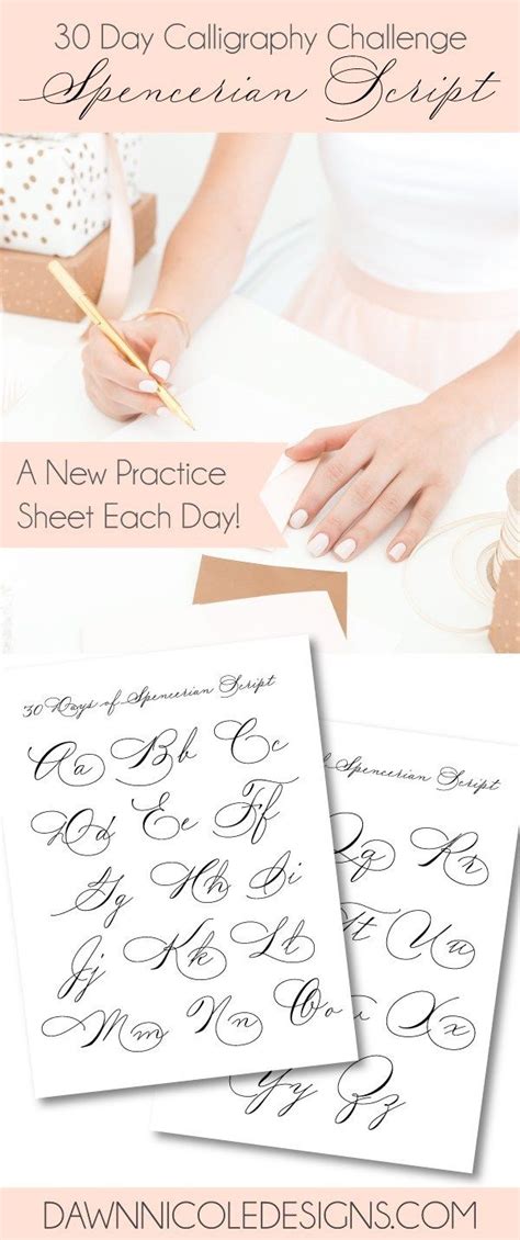 Spencerian Script Worksheets