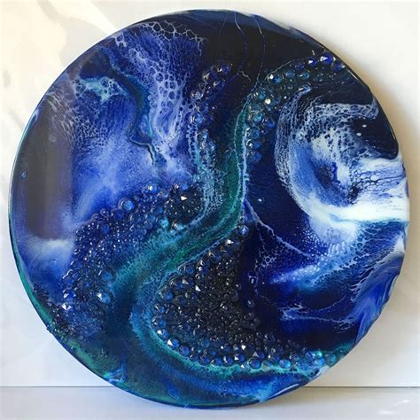 resin  canvas acrylic painting  bernadine hoffman blog