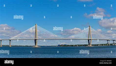 Arthur Ravenel Jr Bridge Over Cooper River Charleston South Carolina