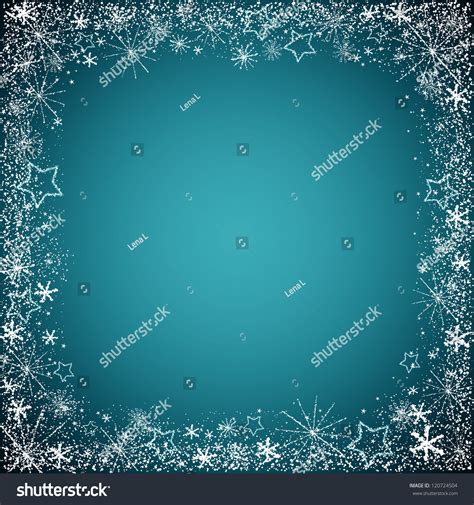 Christmas Snowflakes Border Stock Vector Illustration 120724504 ...