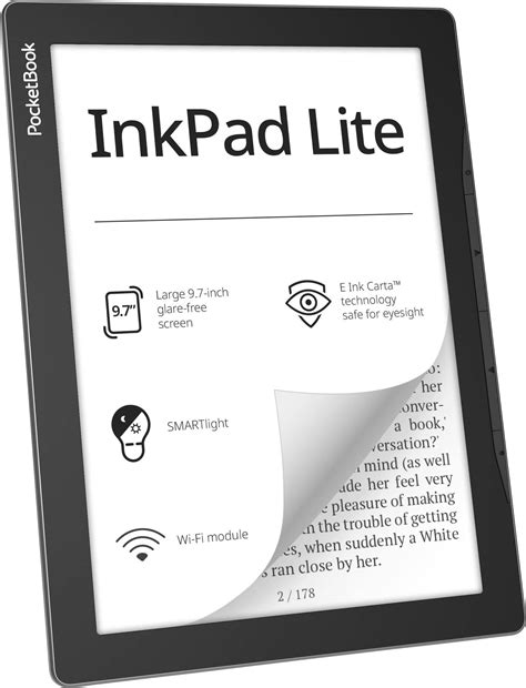 PocketBook InkPad Lite eBook reader 24.6 cm (9.7 inch) Dark grey ...