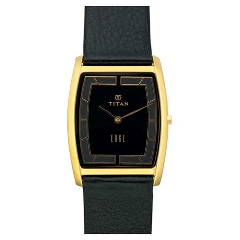 buy  titan edge quartz analog black dial   men
