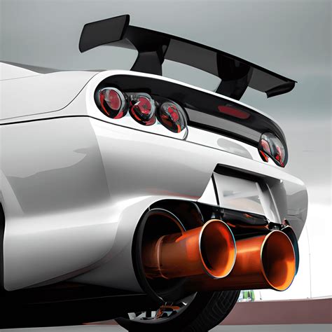 Supraa Car With Big Exhaust · Creative Fabrica