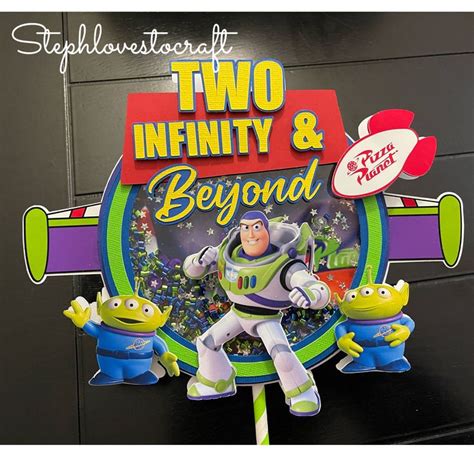 Two Infinity And Beyond Light Up Cake Topper Etsy Cake Toppers