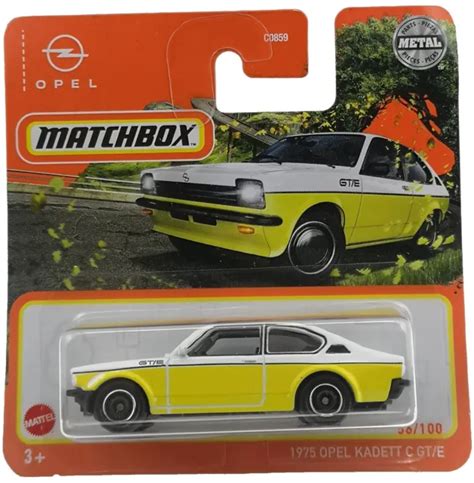 Matchbox Opel Kadett C Gt E Gelb Wei Neu Ovp Eur