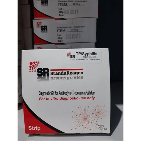 Jual Alat Test Syphilis Urine Strip StandaReagen 50 Test Murah Shopee