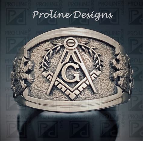 Scottish Rite Masonic Ring in Sterling Silver Style 029 - Etsy