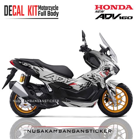 Desain Adv Kabuki Putih Modifikasi Stiker Full Body Nusakambangan