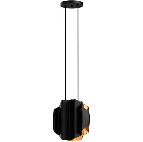 Kuzco Pd Bk Gd Akira Modern Black Gold Mini Drop Lighting Fixture