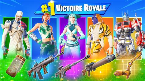 Skin aléatoire challenge sur Fortnite YouTube