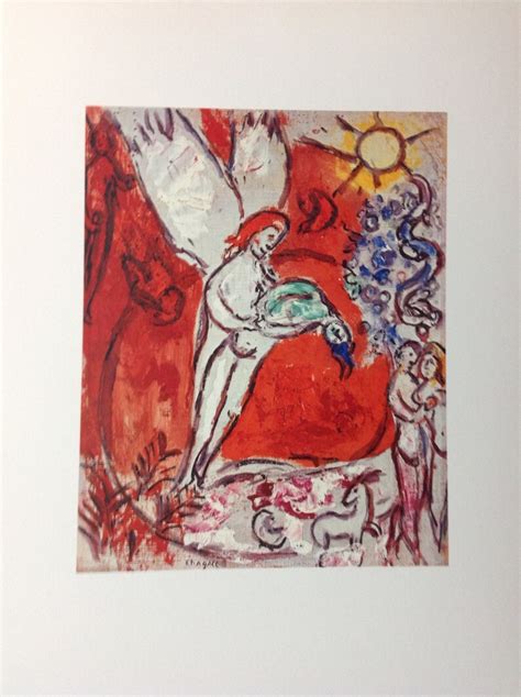 Marc Chagall The Creation Of Man Lithograph 52x37 Cm With Etsy