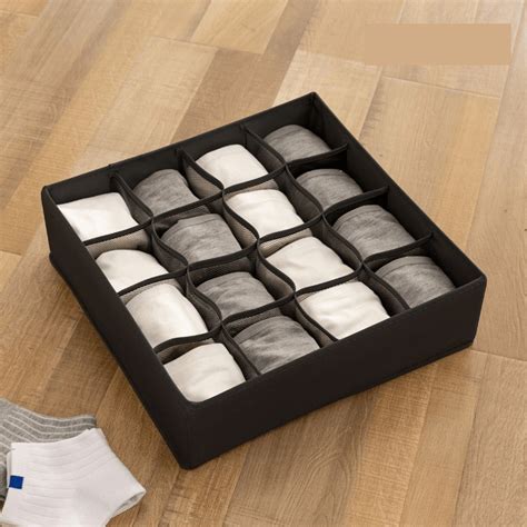 Closet Organizer Underwear Bra Panties Socks Storage Box Lingerie Wardobe Organiser Box Foldable