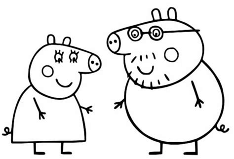 Mamá Cerdita de Peppa Pig 10 dibujos para el Día de la Madre bonitos