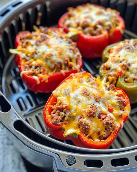 Air Fryer Stuffed Peppers Quick Homemade Recipes