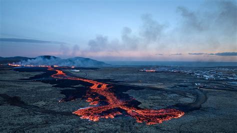 Volcano Lava Flows Into Icelandic Village Engulfing Homes World News