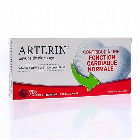 ARTERIN Levure de riz rouge x90 comprimés Pharmacie Prado Mermoz