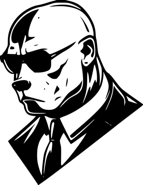 pitbull minimalista y sencillo silueta vector ilustración 23604658