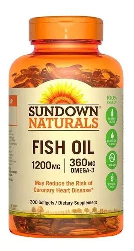 Sundown Fish Oil 1200 De 200 Cápsulas Cuotas sin interés