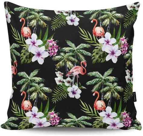 Mia Home Poduszka Dekoracyjna Exotic Flamingos Dark Opinie I