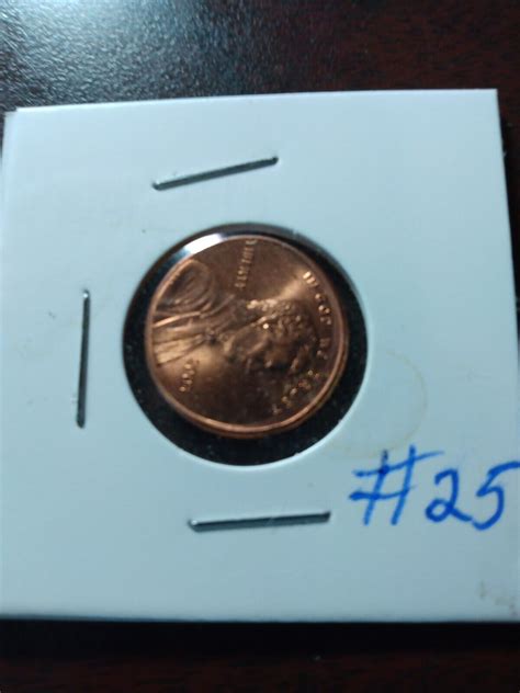 25 Off Center Error Mis Struck 2003 Penny Planchet Coin Error Ebay