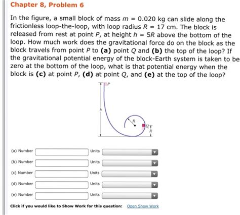 Solved In The Figure A Small Block Of Mass M Kg Can Chegg