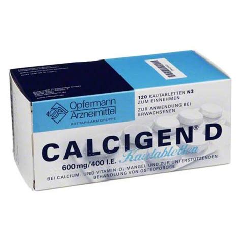 Calcigen D 600 Mg 400 I E Kautabletten 120 St Meine OnlineApo