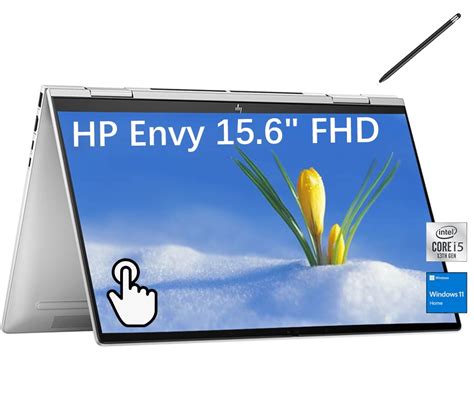 Hp Envy 2 In 1 Laptop 156 Fhd Ips Touch Screen 10 Core I5 1335u Intel Iris Xe 8gb Ram