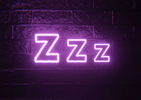 Zzz Neon Poster Picture Metal Print Paint By Neonthing Displate