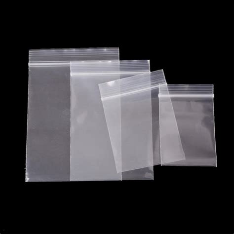 Buy Pcs Mm Thick Selfseal Bags Resealable Plastic Zip Lock