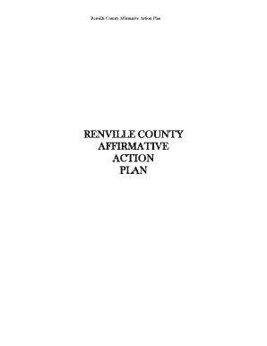 Fillable Online Renville County Affirmative Action Plan Fax Email Print