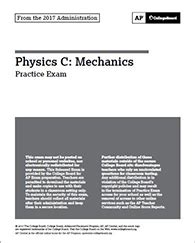 Ap Physics C Mechanics Multiple Choice Frq And Answer Exam Papers Pdf