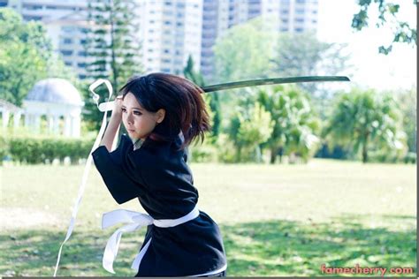 Cosplay Photoshoot Bleach Kuchiki Rukia Soul Reaper Featuring