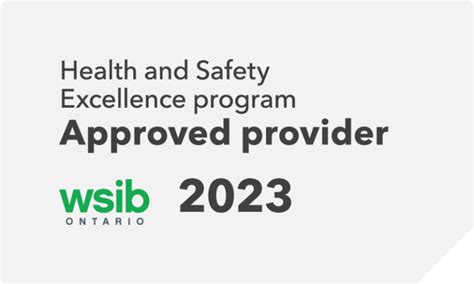 Wsib Health Safety Excellence Program Osg