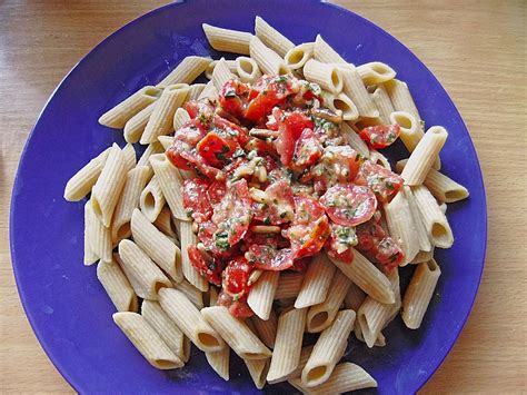 Pasta Mit Salsa Di Pomodori Crudo Von Margie S Chefkoch De