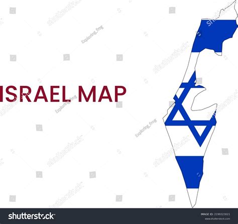 High Detailed Map Israel Outline Map Stock Illustration 2199323021 ...