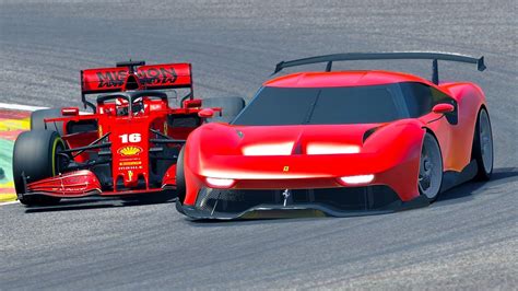 Ferrari F Vs Ferrari P C At Spa Youtube