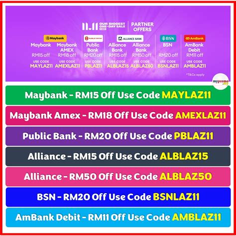 Lazada 11 11 Bank Voucher Code 2025 Mypromo My