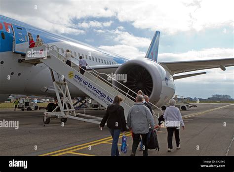 Thomson Dreamliner 787 On The Apron At Bournemouth Airport Before