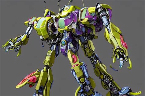 Amphibious Waterlily Mobile Suit Combat Mecha Whose Stable Diffusion