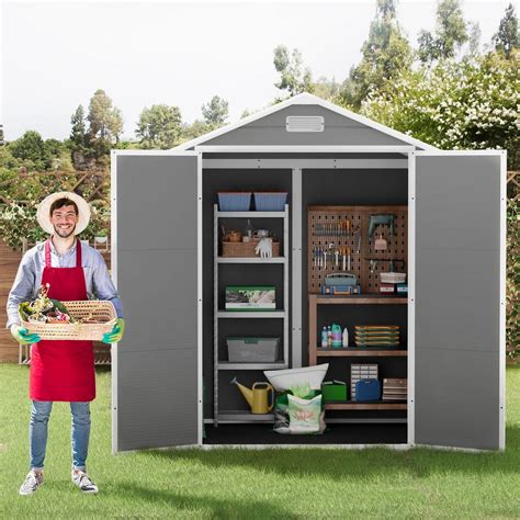 Devoko Manor Resin Storage Shed 5 X4 All Weather Plastic For Garden