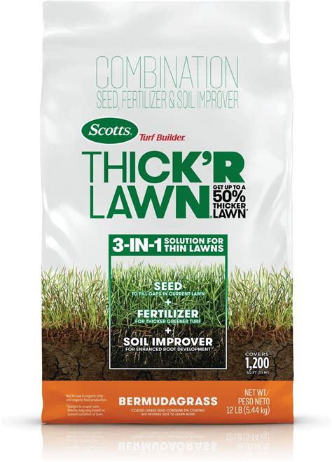 Scotts Turf Builder Thickr Lawn Grass Seed Fertilizer